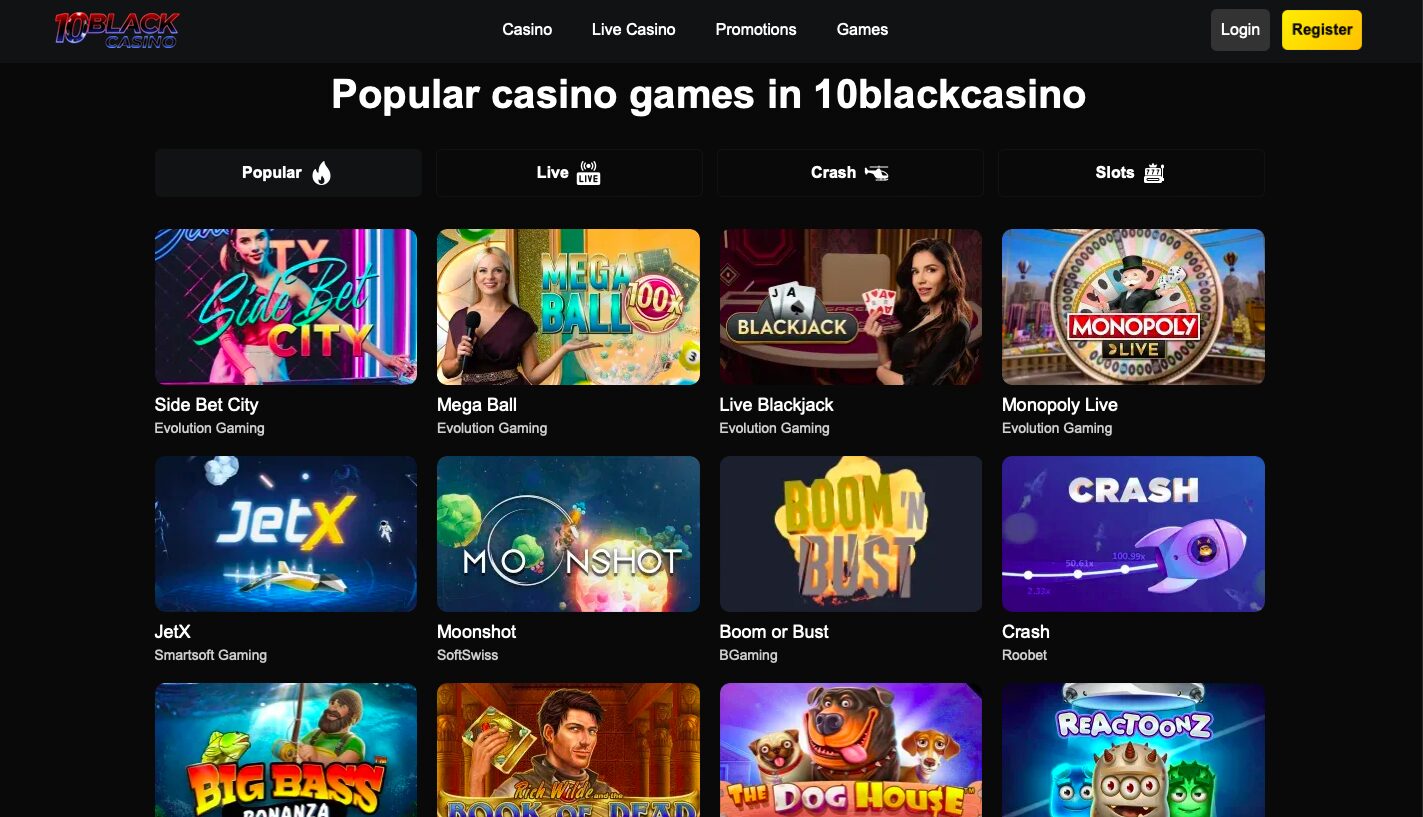 10black casino game
