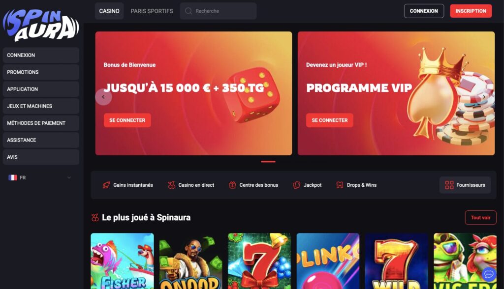 spinaura casino bonus