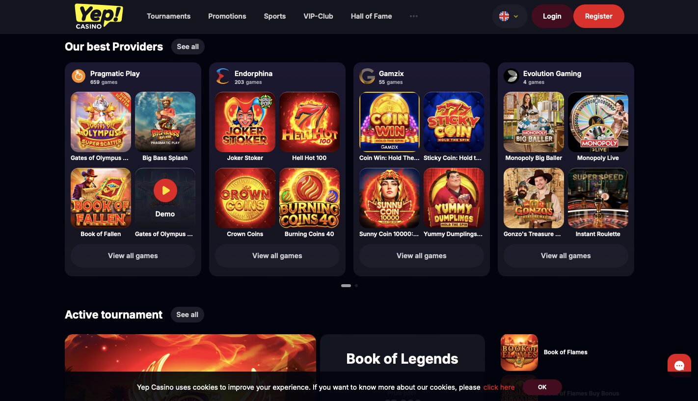 Yep Casino – Site Officiel | 300% Bonus + Jeux en Argent Réel