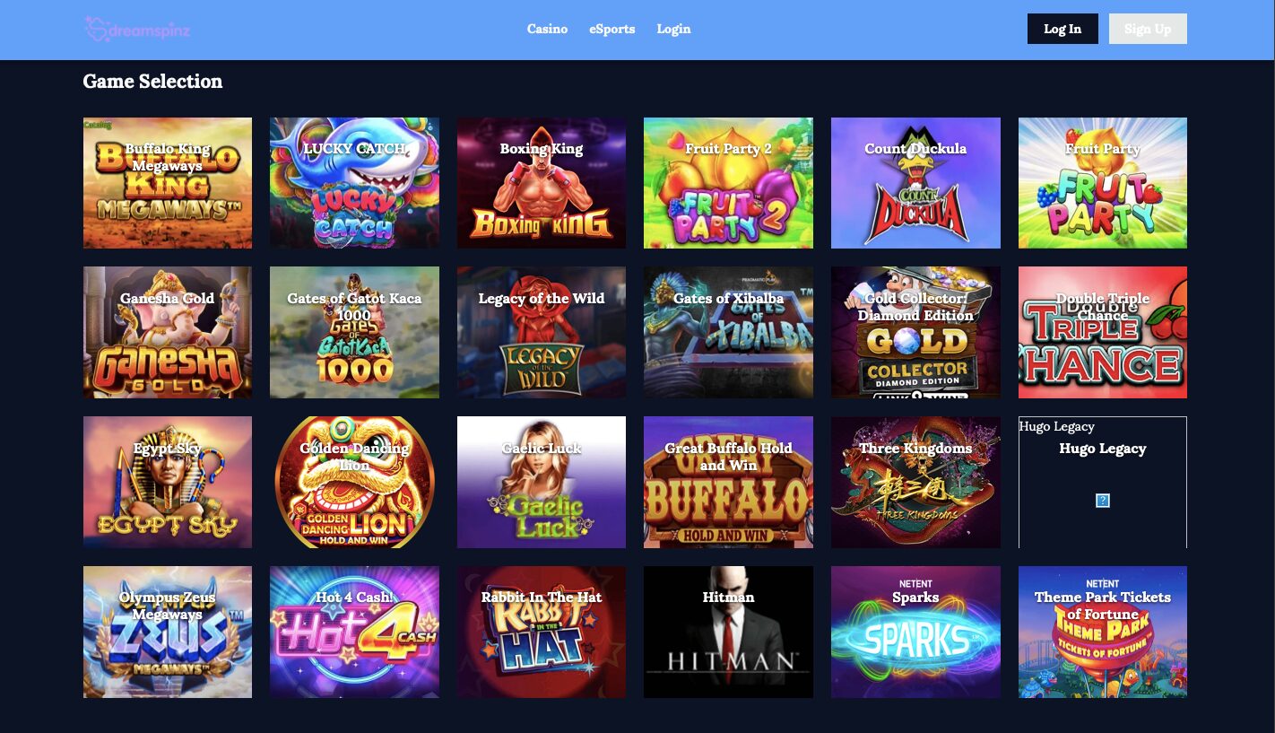 Dreamspinz Casino – Jusqu’à 1500€ + 250 Free Spins