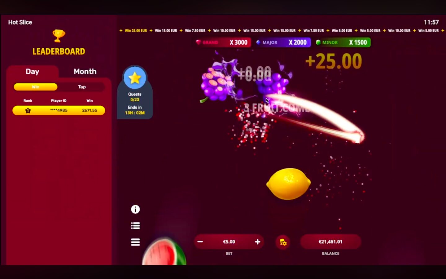 Jouer à Hot Slice sur mobile