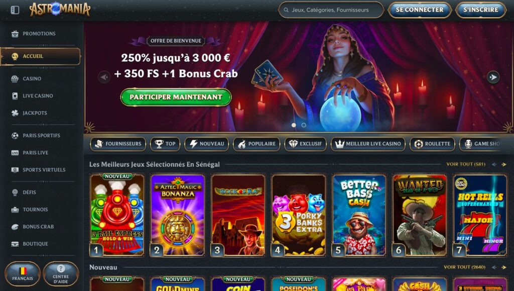 astromania casino bonus