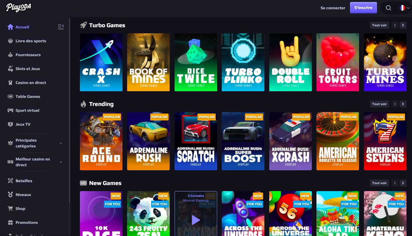 Playoda Casino nouveau