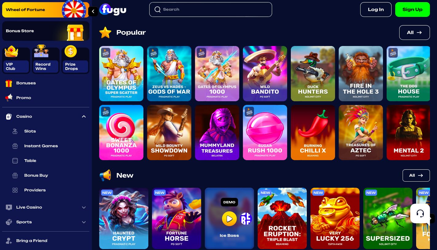 Fugu Casino revue complète