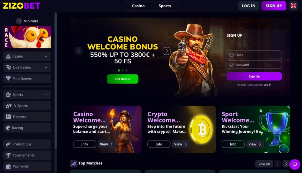zizobet casino bonus
