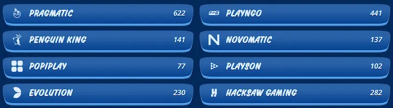 Editeurs de jeux SG Casino