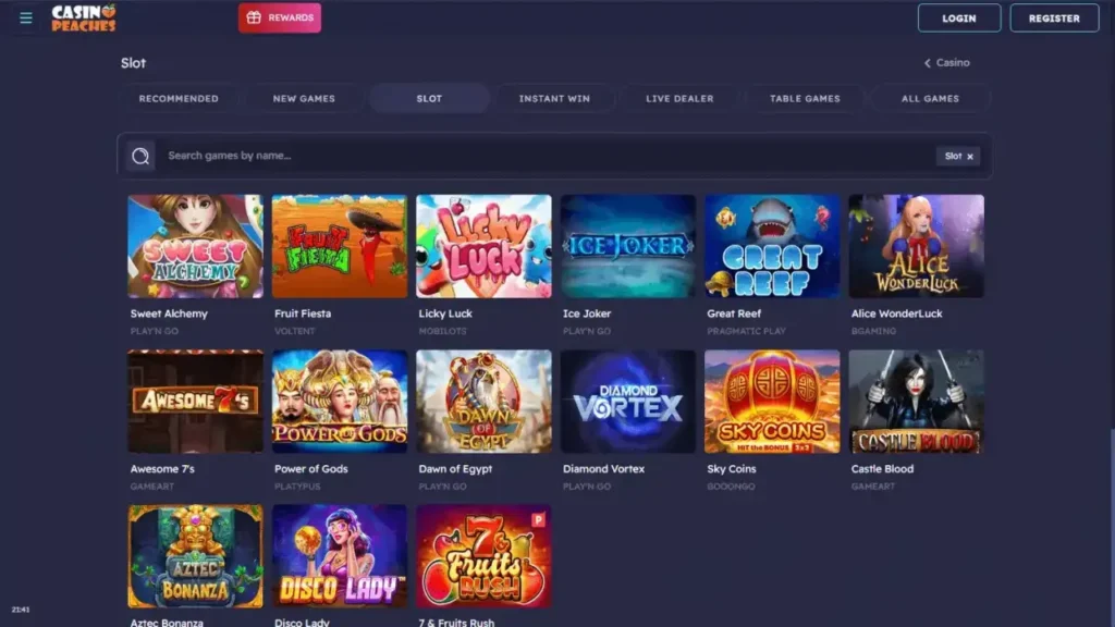 casino peaches