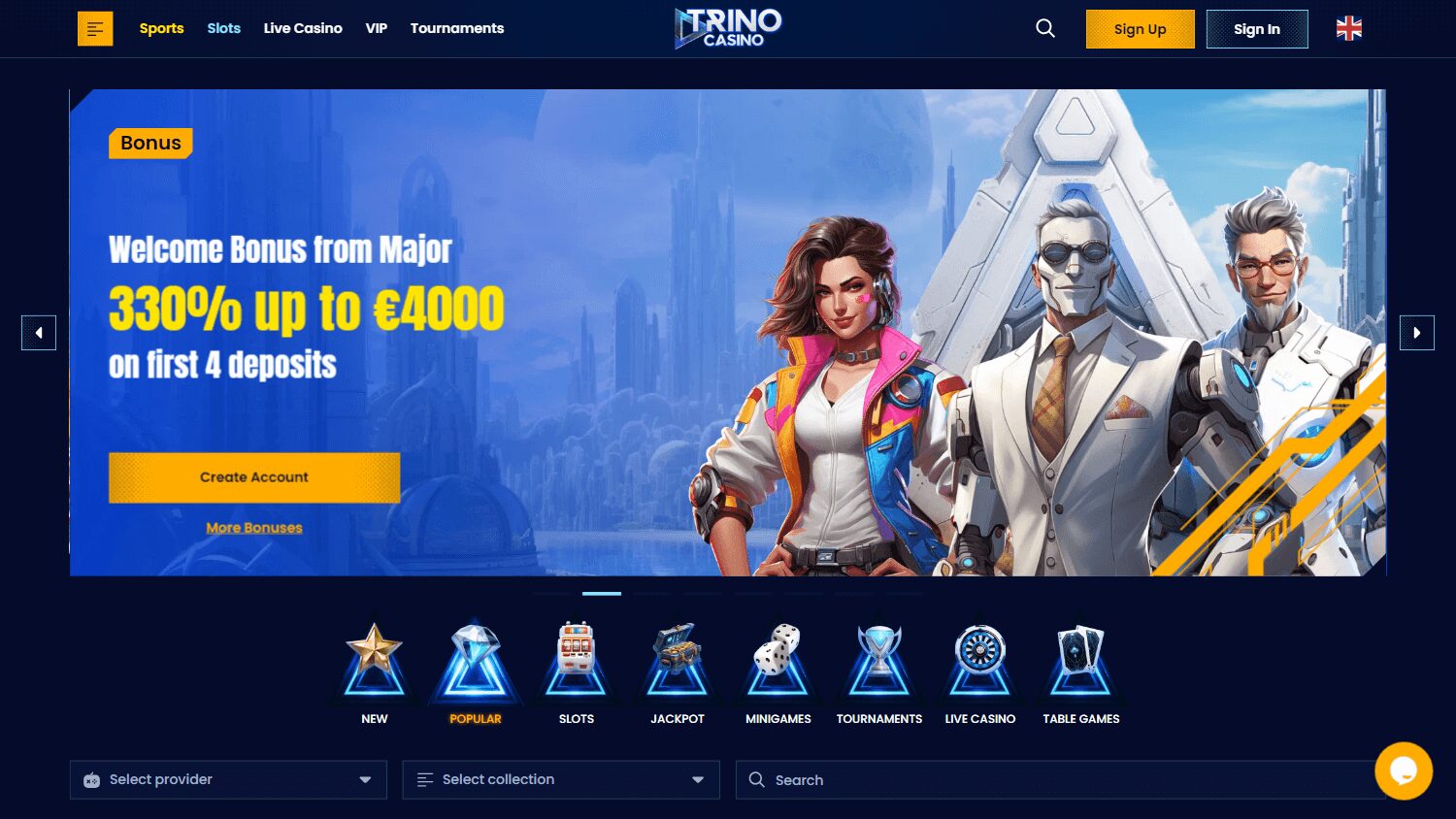 Trino Casino : Avis et bonus disponibles pour les joueurs