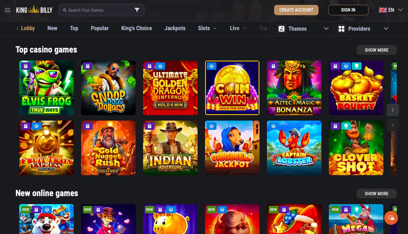 King Billy bonus Canada