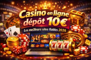 Casino en ligne dépôt 10€ : les meilleurs sites fiables 2026